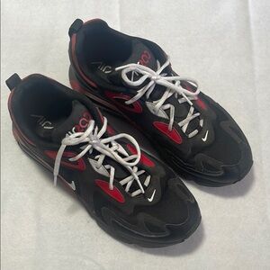 Nike Mens 12 Air Max 200 Black Red Sneakers Lace Up Portland Oregon